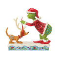 Jim Shore Grinch Tying Antlers On Max