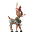 Jim Shore Rudolph with Wreath Ornament