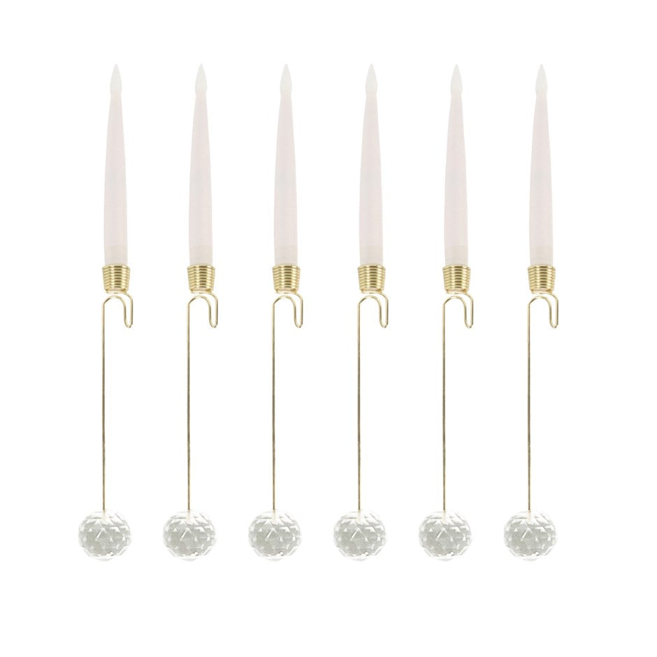 EverGlow LED Wreath & Garland Candles – Set of 6