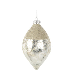 Shimmer Teardrop Ornament