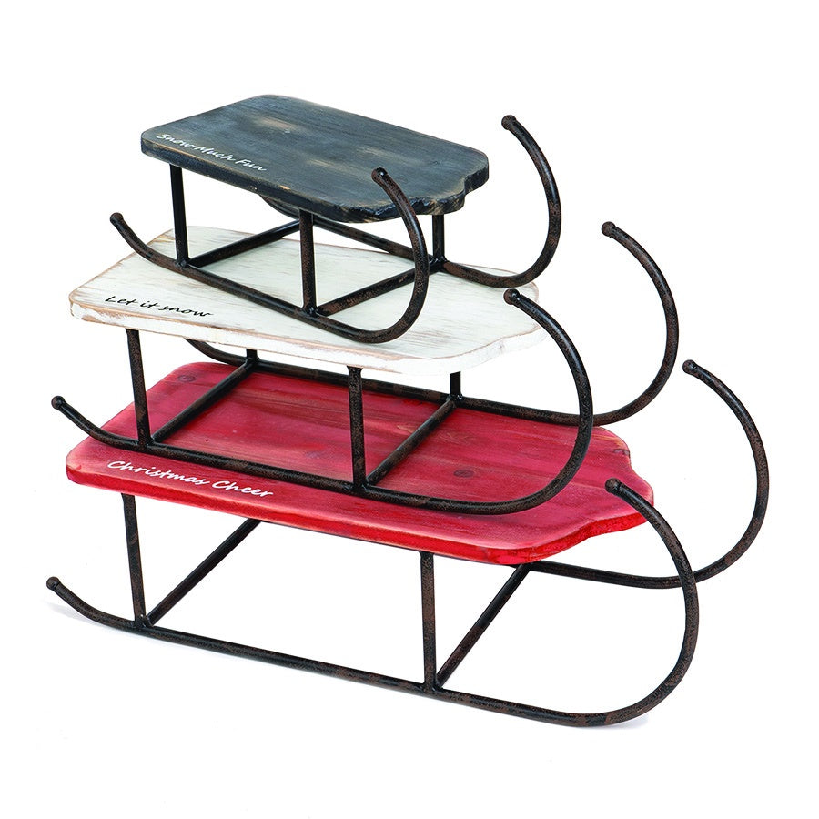 Vintage Wood & Metal Sled