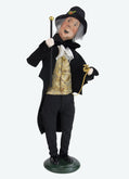 Happy Scrooge Caroller