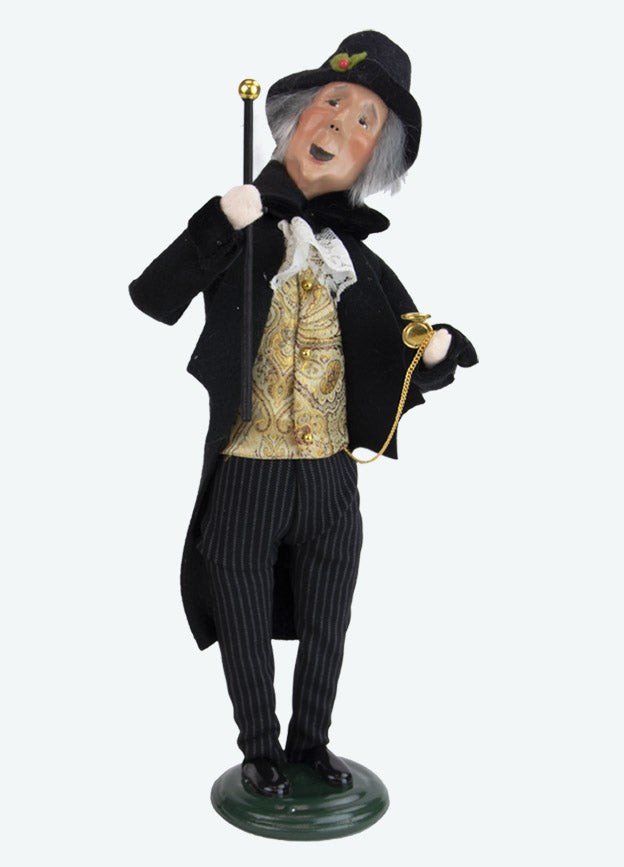 Happy Scrooge Caroller