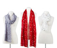 Winter Scarf w Silver Designs