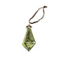Large Jade Diamond Droplet Ornament