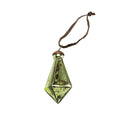 Large Jade Diamond Droplet Ornament