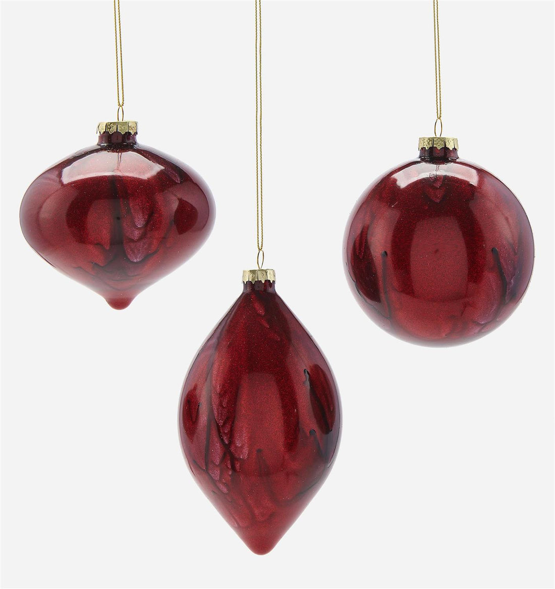 Rich Red Glass Ball Ornament
