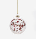 Snowy Berry Glass Ball Ornament