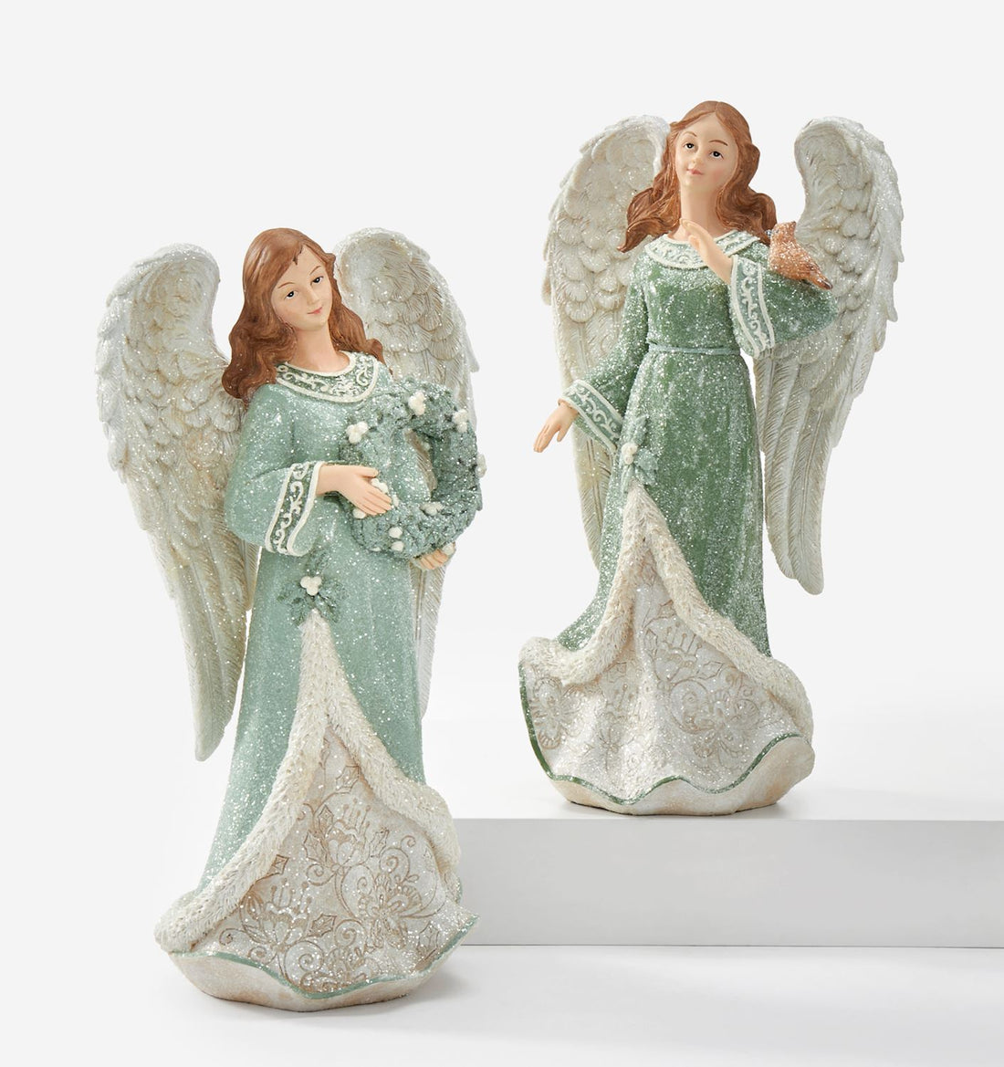 Soft Green Angel Figure