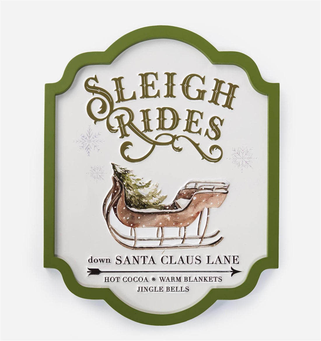 Sleigh Rides Vintage Metal Sign