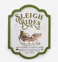 Sleigh Rides Vintage Metal Sign