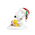 Happy Holidays Snoopy & Woodstock Peanuts Village Piece