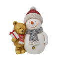 Snowman & Teddy Bear Figurine