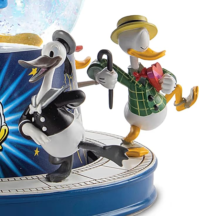 Disney Donald Duck 90th Anniversary Musical Glitter Globe