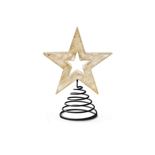 Wooden Star Tree Topper – Glendas Christmas Cottage