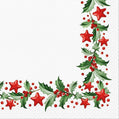Holly & Star Luncheon Napkins