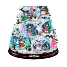 Load image into Gallery viewer, Thomas Kinkade Let It Glow Snowman Tree
