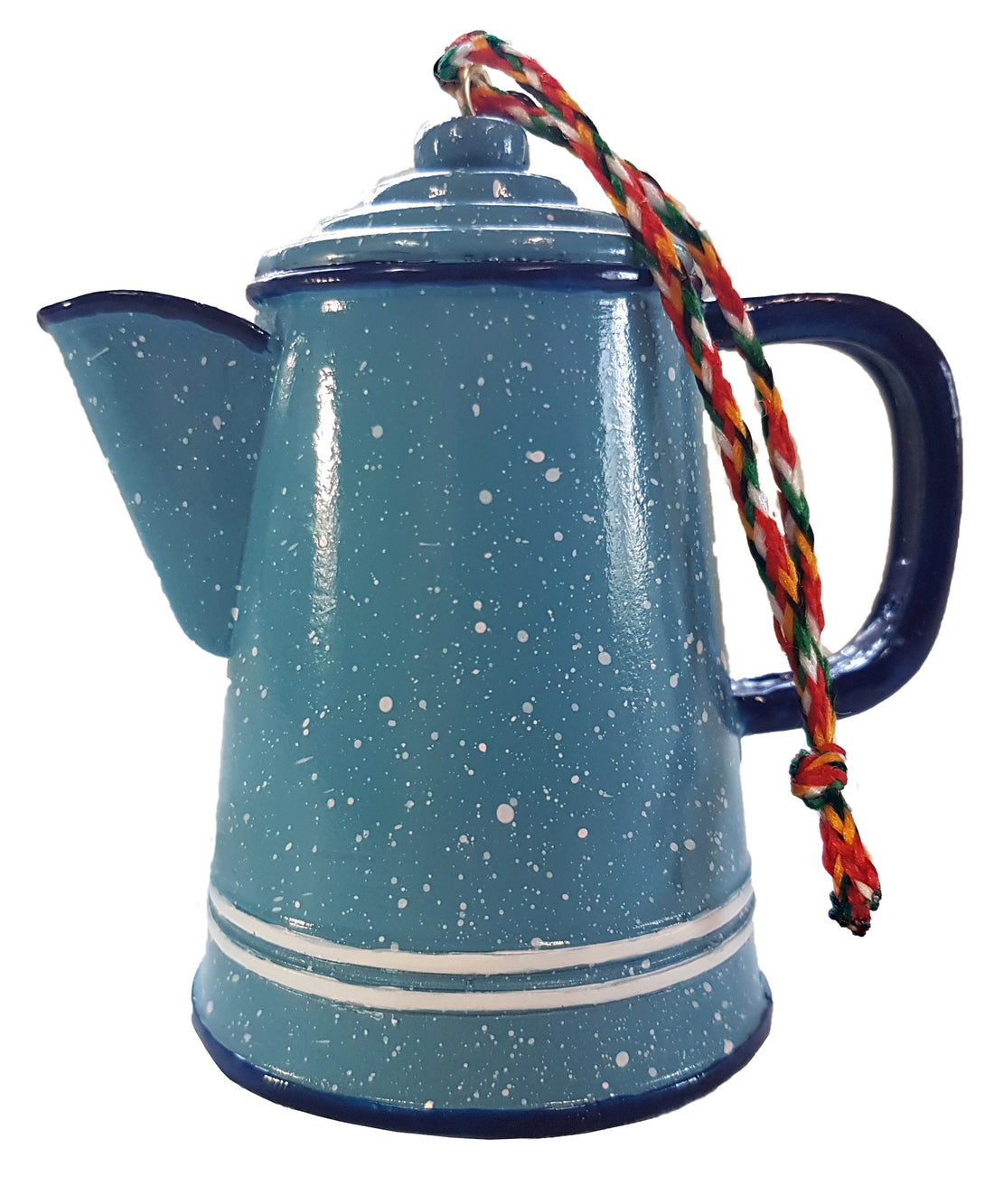 Rustic Enamel Coffee Pot Ornament