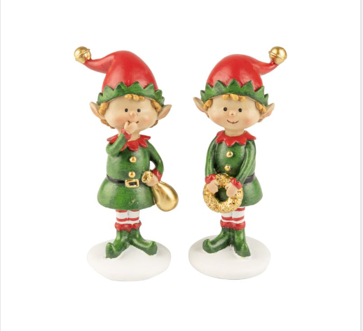 Adorable Standing Elf Figure