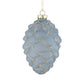 Icy Lavender Glass Pinecone Ornament