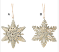 Verdigris & Gold Snowflake Ornament