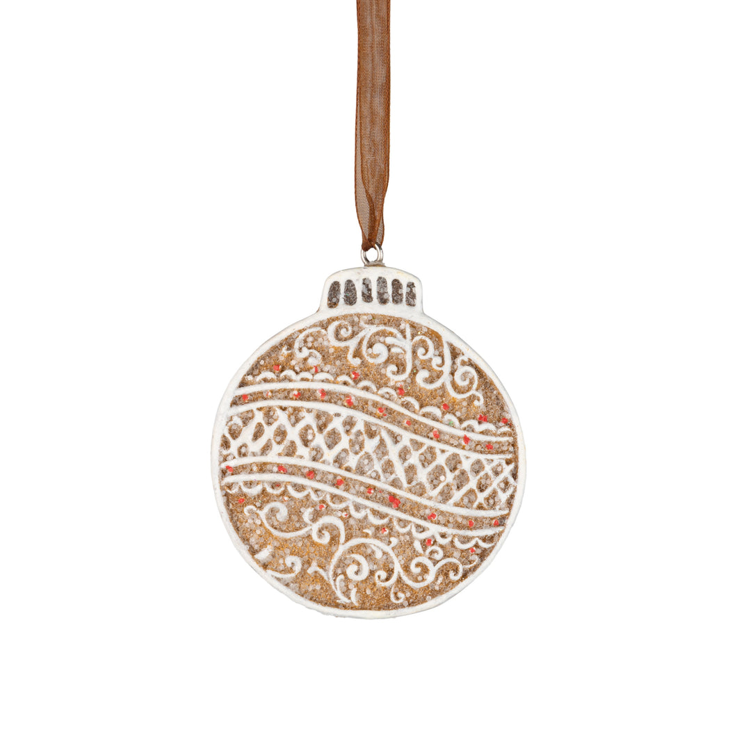 Gingerbread Ball Ornament