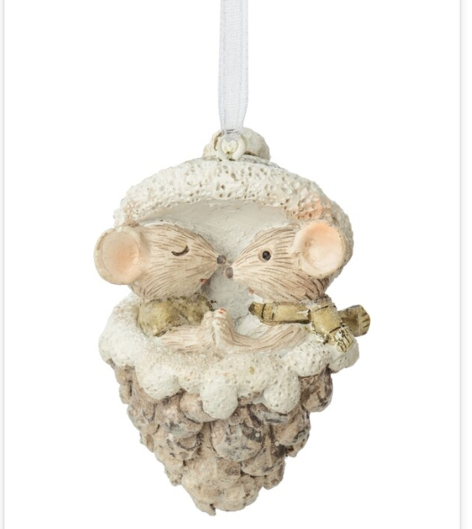 Mini Mouse Couple In A Pinecone