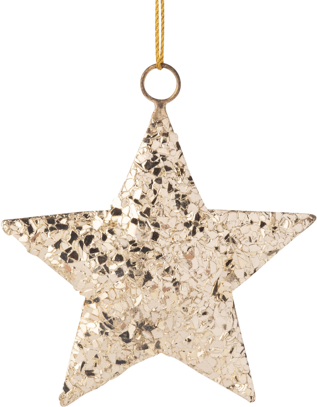 Glittering Gold Star Ornament