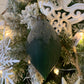 Dark Green Frosted Finial Ornament