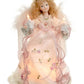 Light-Up Pink Angel Tree Topper 10"