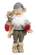 Cozy Woodland Sitting Santa – 18"