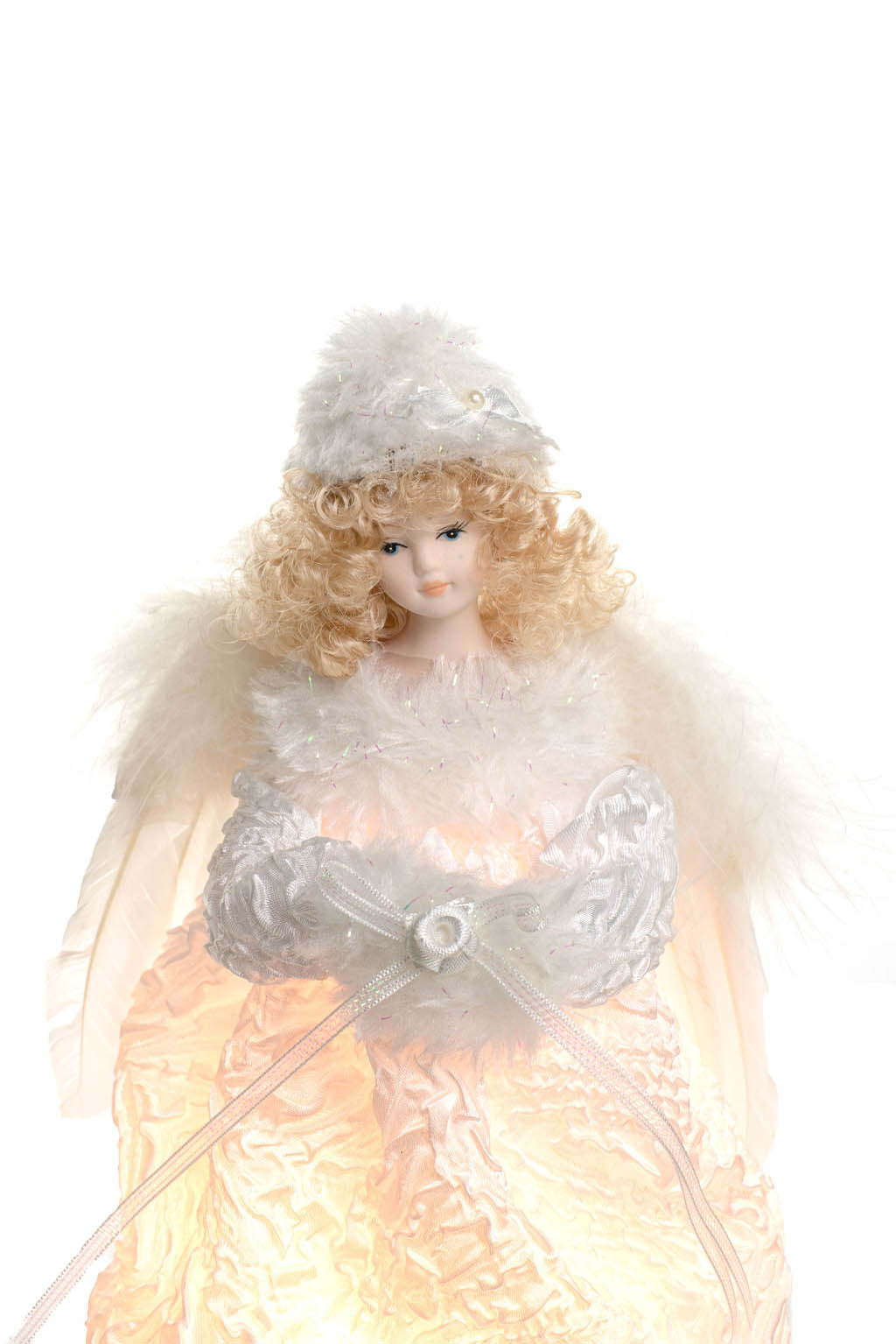 Heavenly Glow White Petite Angel Tree Topper