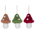 Whimsical Felt Mushroom Ornaments