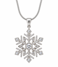 Antique Silver Snowflake Necklace