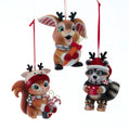 Playful Antlered Animal Ornaments