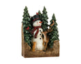 Woodland Frost Snowman Scene