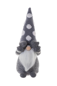 Grey Plush Peekaboo Gnome