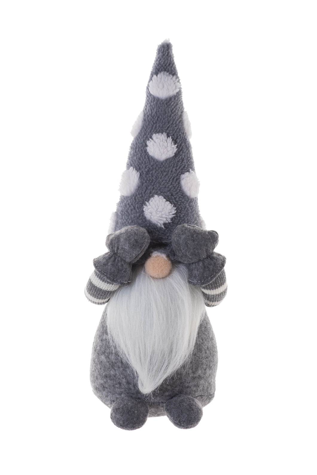 Grey Plush Peekaboo Gnome