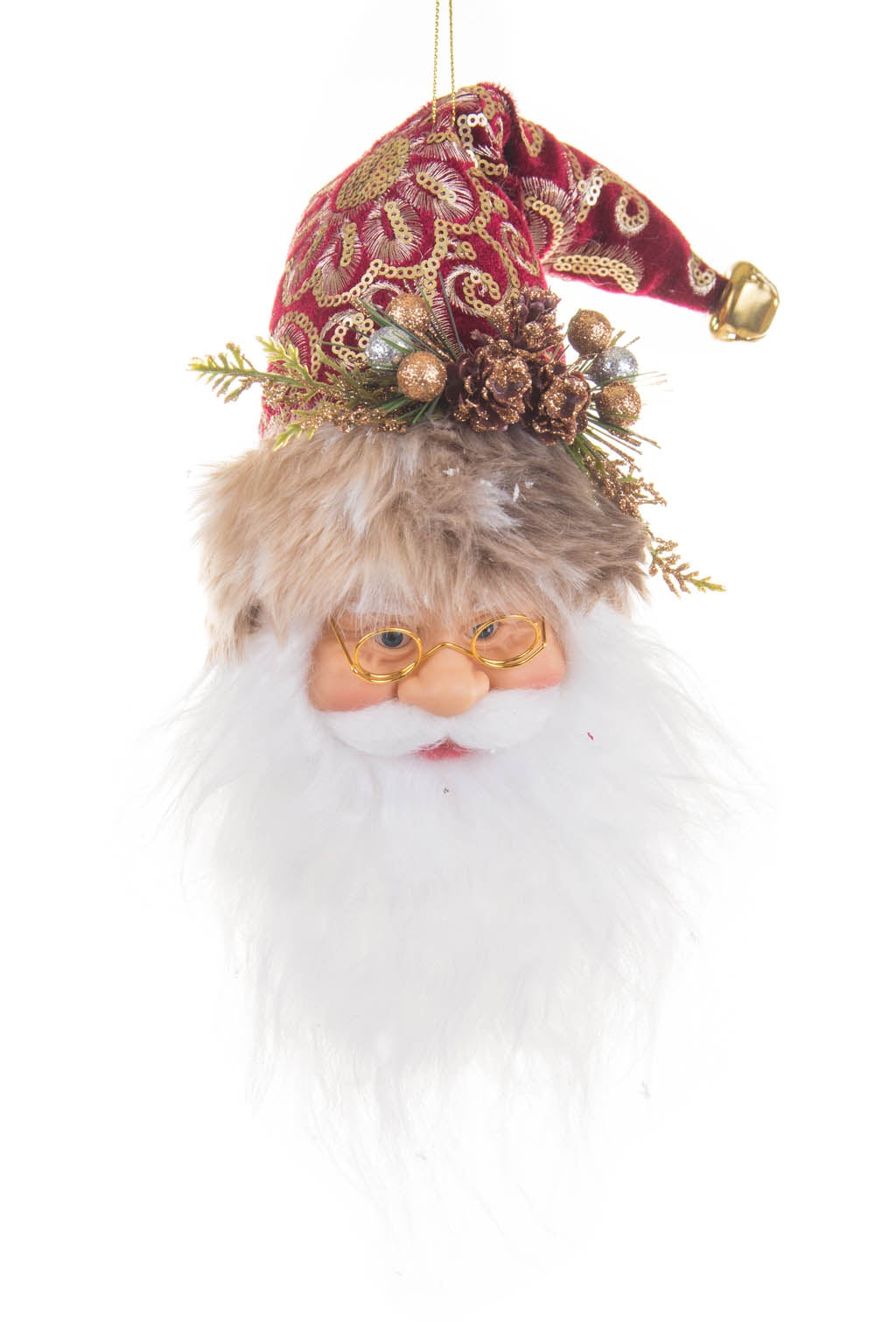 Santa Head Whimsy Ornament