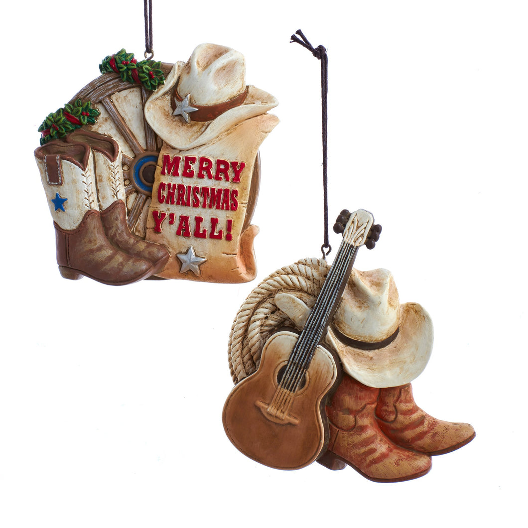 Western Boot & Hat Ornament