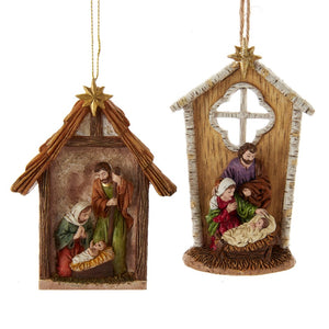 Nativity Manger Ornament