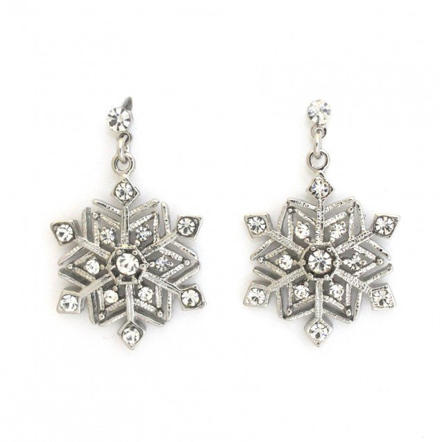 Sparkling Snowflake Earrings