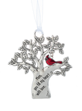 Mom Silver Tree Ornament