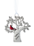 Family is Forever Silver Tree Ornament