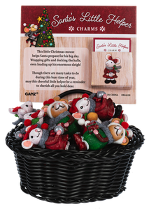 Santa's Little Helper Mouse Charm