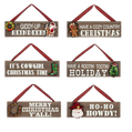 Country Christmas Sign Ornament