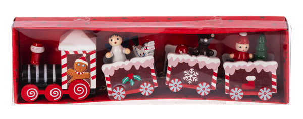 Red Wooden Toy Train