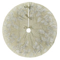 Lovely Silver Pinecone Tree Skirt