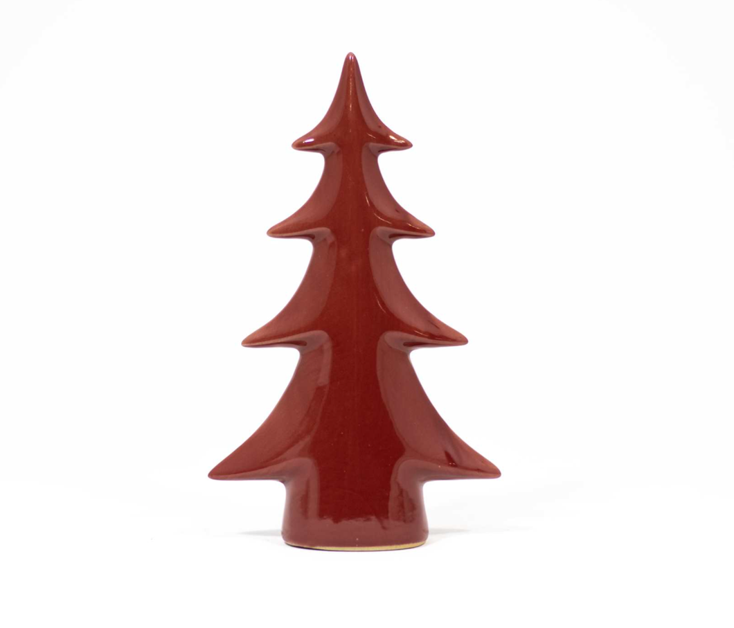 Red Ceramic Enamel Tree