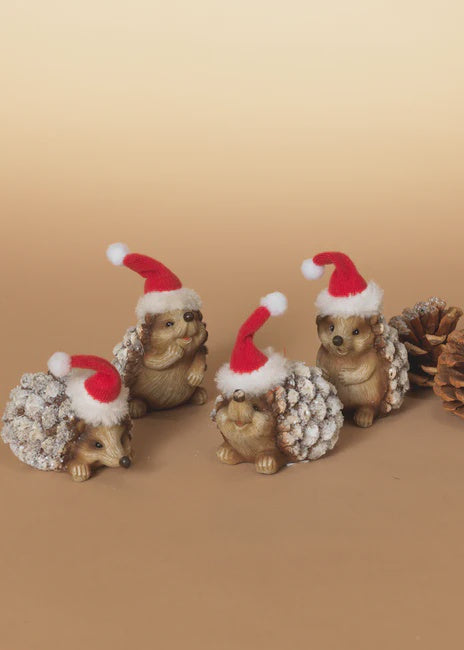 Santa Hedgehog Figure
